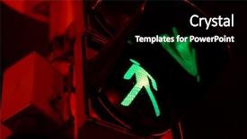  Presentation with green traffic light - Slides consisting of safe city - pedestrian traffic light showing green background and a black colored foreground