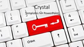  Presentation with key kiosk - Slide deck consisting of safe security - door key sign in place background and a light gray colored foreground