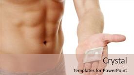  Presentation with sex - PPT theme with safe sex - man background and a coral colored foreground