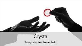  Presentation with condom sex - Beautiful PPT theme featuring safe sex - one caucasian couple man backdrop and a light gray colored foreground