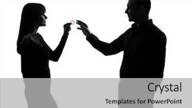  Presentation with condom sex - Amazing presentation theme having safe sex - one caucasian couple man backdrop and a light gray colored foreground