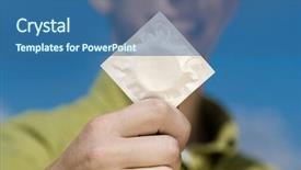  Presentation with sex - Presentation theme featuring safe sex background and a ocean colored foreground