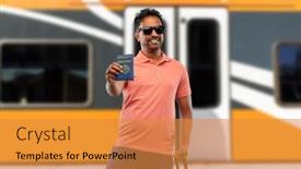  Presentation with immunity - Amazing slide deck having safe-travel-tourism-and-health backdrop and a gold colored foreground