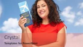  Presentation with immunity - Theme having safe-travel-tourism-and-vacation background and a coral colored foreground