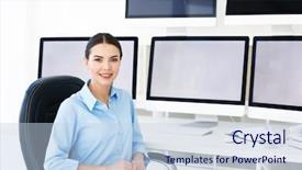  Presentation with security guard - PPT layouts having safeguarding - beautiful security guard in surveillance background and a  colored foreground