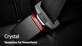  Presentation with car seat - Amazing presentation having safety - seat belt on black car backdrop and a dark gray colored foreground