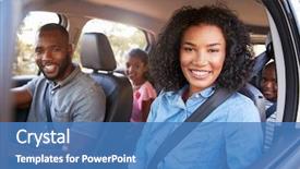  Presentation with black road - Audience pleasing slide deck consisting of safety - young black family backdrop and a teal colored foreground