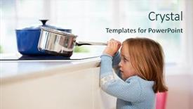  Presentation with accident - PPT layouts consisting of safety - young girl risking accident background and a sky blue colored foreground