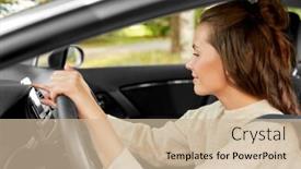  Presentation with young happy people smiling - Audience pleasing slides consisting of safety-and-people-concept-happy backdrop and a soft green colored foreground