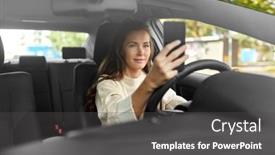  Presentation with safety driving - Amazing PPT layouts having safety-and-people-concept-happy backdrop and a dark gray colored foreground