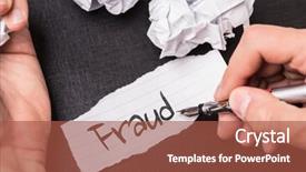  Presentation with fraud - Beautiful theme featuring safety audit - fraud backdrop and a red colored foreground