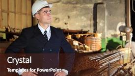  Presentation with manufacturing - Cool new slides with vitamin capsule f isolated on white background backdrop and a white colored foreground