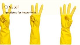  Presentation with yellow - Theme with safety backgrounds - set - woman hand background and a cream colored foreground