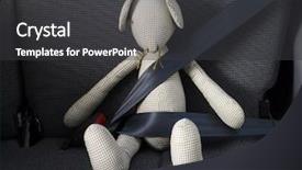  Presentation with safety - Presentation theme enhanced with safety belt background and a dark gray colored foreground