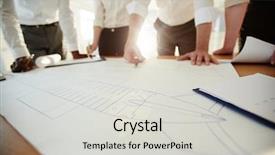  Presentation with aircraft accident - PPT layouts featuring safety board detectives studying aircraft background and a light gray colored foreground