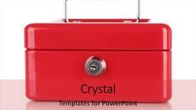  Presentation with case - Audience pleasing presentation consisting of safety briefing - closed red case isolated backdrop and a red colored foreground