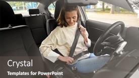  Presentation with safety driving - Slide deck with safety-car-driving-and-people background and a dark gray colored foreground