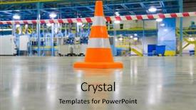  Presentation with security - PPT layouts consisting of safety caution tape - security system background and a light gray colored foreground