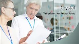  Presentation with fbi - Presentation theme enhanced with safety committee - mature fbi agents holding clipboards background and a light gray colored foreground