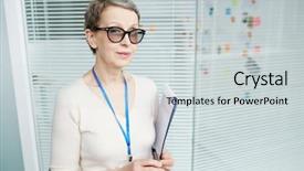  Presentation with fbi - Slides consisting of safety committee - waist-up portrait of beautiful mature background and a light gray colored foreground