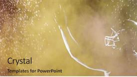  Presentation with american football and helmet on field - Presentation theme featuring safety explosion - splashing of dust powder background and a  colored foreground