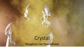  Presentation with color powder - Presentation design consisting of safety explosion - splashing of yellow color powder background and a yellow colored foreground