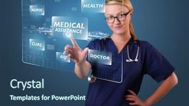  Presentation with nurse - Colorful theme enhanced with boy having strawberry ice cream while looking at sister backdrop and a light gray colored foreground