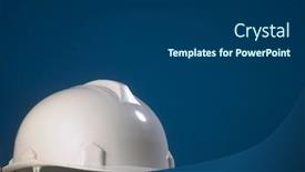  Presentation with safety first - Amazing slide deck having safety-first-concept-white-hard backdrop and a dark gray colored foreground