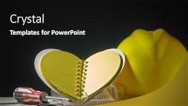  Presentation with safety first - Colorful theme enhanced with safety-first-concept-yellow-hard backdrop and a black colored foreground