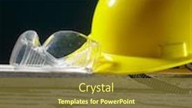  Presentation with safety first - Amazing theme having safety-first-concept-yellow-hard backdrop and a tawny brown colored foreground