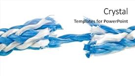  Presentation with gap - Beautiful slides featuring safety gap - breaking rope isolated over white backdrop and a white colored foreground