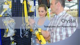  Presentation with safety - Presentation theme with safety harness background and a light blue colored foreground