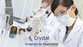  Presentation with chinese medical - Amazing slide deck having safety health environmental - chinese asian female medical backdrop and a sky blue colored foreground