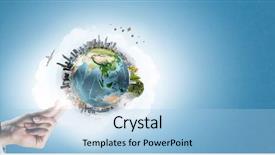  Presentation with safety health environmental - PPT layouts with safety health environmental - close up of human hands background and a light blue colored foreground