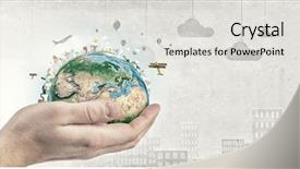  Presentation with environmental health - Amazing theme having safety health environmental - close up of human hands backdrop and a light gray colored foreground