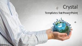  Presentation with safety health environmental - Presentation having safety health environmental - future of our planet background and a light gray colored foreground