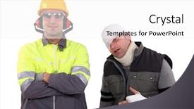  Presentation with workplace - PPT theme enhanced with safety in the workplace background and a white colored foreground