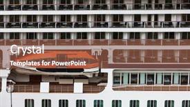  Presentation with maritime - PPT theme enhanced with maritime accident - safety lifeboat on deck background and a red colored foreground