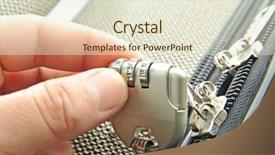  Presentation with padlock - Slides consisting of safety lock - padlock with figures in modern background and a lemonade colored foreground