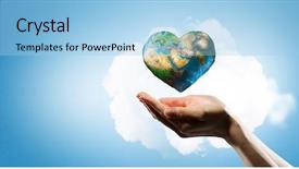  Presentation with love - Beautiful slide deck featuring safety maps - love to our planet backdrop and a light blue colored foreground