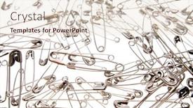  Presentation with safety - Slides enhanced with safety-pins-over-white background and a lemonade colored foreground