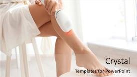  Presentation with home care - Cool new theme with safety procedures - beauty and skin care concept backdrop and a lemonade colored foreground