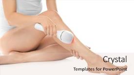  Presentation with skin care - Cool new PPT theme with safety procedures - beauty and skin care concept backdrop and a lemonade colored foreground