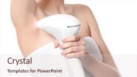  Presentation with youth skin care concept beige - Theme with safety procedures - beauty and skin care concept background and a  colored foreground