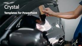  Presentation with animated film countdown - Cool new PPT theme with safety procedures - specialist with drier tinting film backdrop and a tawny brown colored foreground