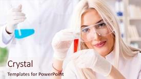  Presentation with doctor in hospital health insurance related icons healthcare person saving medical - PPT layouts featuring radiation pollution - young female woman doctor background and a lemonade colored foreground