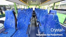  Presentation with passengers - Cool new theme with safety school - blue seats for passengers backdrop and a teal colored foreground