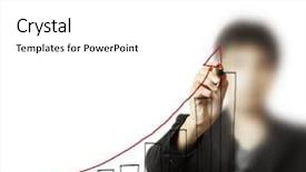  Presentation with safety - Beautiful PPT theme featuring safety security - hand graph backdrop and a white colored foreground