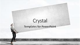  Presentation with builder - Audience pleasing PPT theme consisting of safety sign work place - young builder man in hardhat backdrop and a  colored foreground