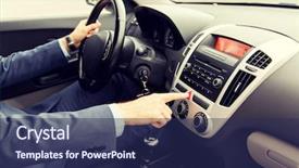  Presentation with signal - PPT theme consisting of safety signals - transport business trip breakdown technology background and a navy blue colored foreground